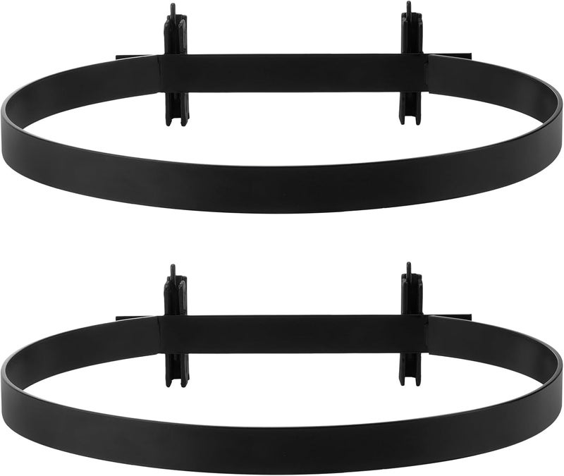 DEETI E-Track Bucket Holder for 5 Gallon Buckets, Heavy Duty Steel Track Bracket with Strap, Compatible with E-Track Systems for Trailers, Garages, Workshops, Powder-Coated Finish (Pack of 2) - Image 1